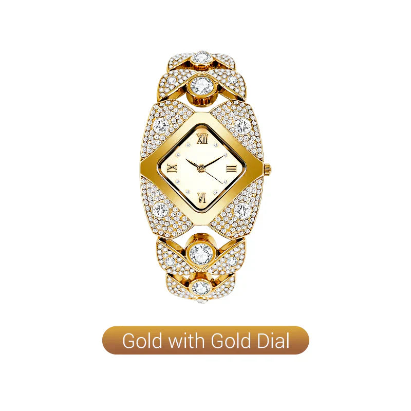 ⏳Time-limited Special⌛Women's Retro Quartz Watch with Sparkling Rhinestones